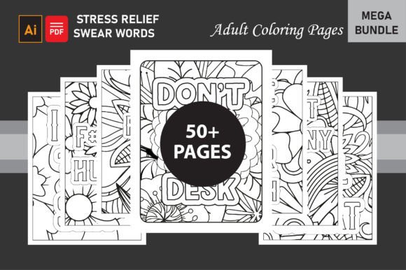 50 Stress Relief Adult Coloring Pages
