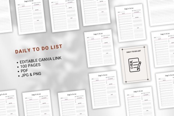 Daily To Do List Canva KDP: A Practical Tool for Organization and Productivity
