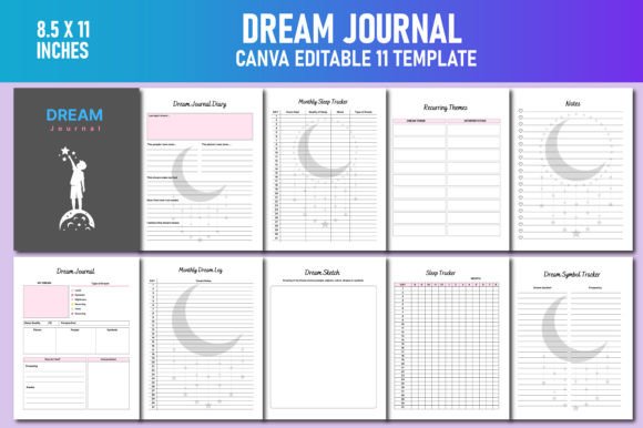 Enhance Your Creative Workflow with Dream Journal Canva KDP Interiors