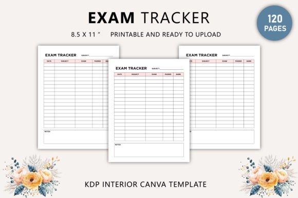 Exam Tracker Canva Template KDP Interior: A Comprehensive Guide