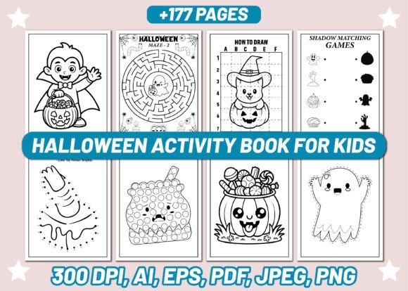 Halloween Activity Book for Kids Vol 2