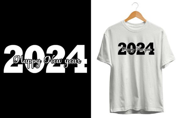 Happy New Year 2024 T Shirt - Vector: A Strategic Design for Creative and Business Use