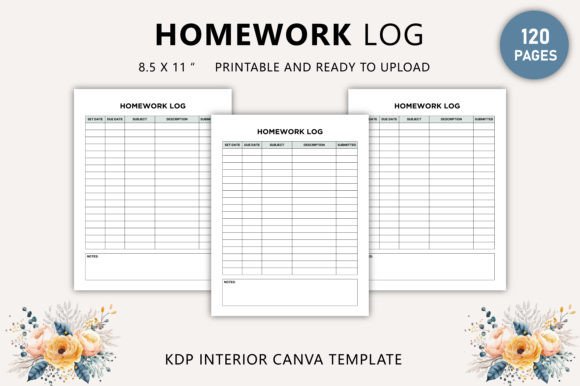 Homework Log Canva Template KDP Interior: A Practical Guide for Educators and Students