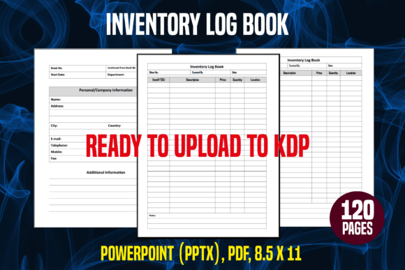 Inventory Log Book. KDP Interior: A Practical Guide for Efficient Management