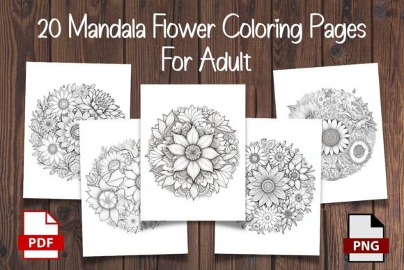 Mandala Flower Coloring Pages for Creative Workflows