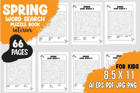 Spring Word Search Workbook for Kids: A Fun and Educational Resource