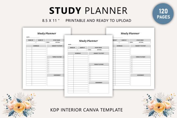 Study Planner Canva Template KDP: A Comprehensive Guide