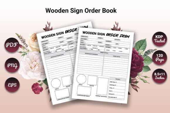 Wooden Sign Order Book
